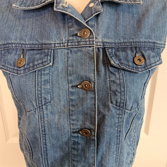 Blue Comfort Denim Vest - Picture 5 of 6